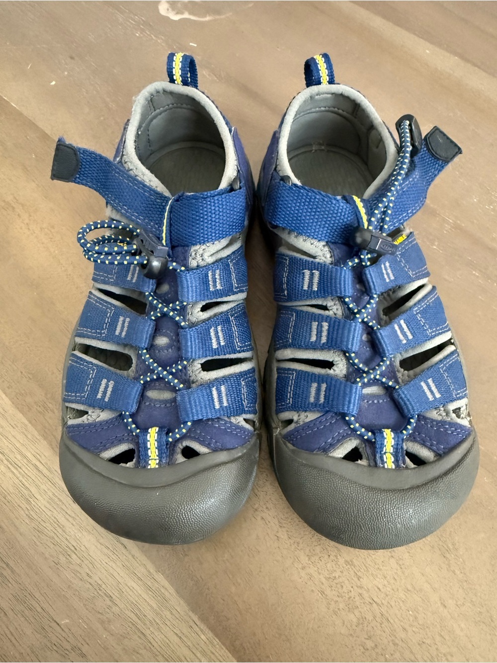 KEEN Kids Newport H2 Sandals Blue & Yellow size 1